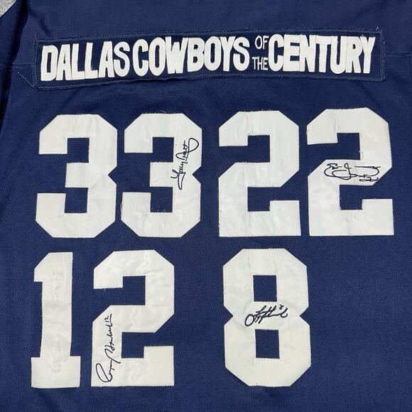 Mitchell & Ness Throwbacks Dallas Cowboys Of The Century Jersey Size 58 Blue - Picture 10 of 16